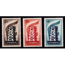 1956 - Luxembourg - AFA 551-53 - Frimærke - Europamærker - Komplet sæt - Postfrisk.